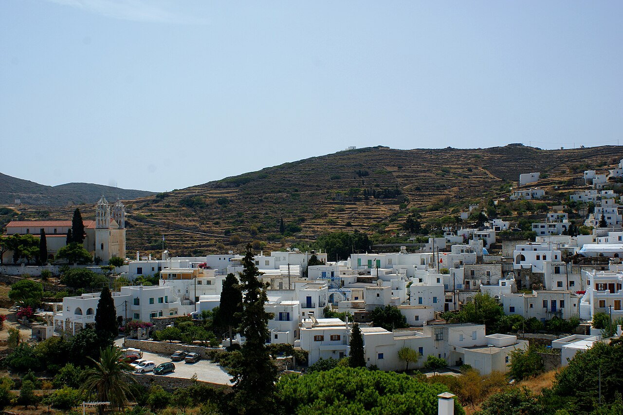 Lefkes Village View