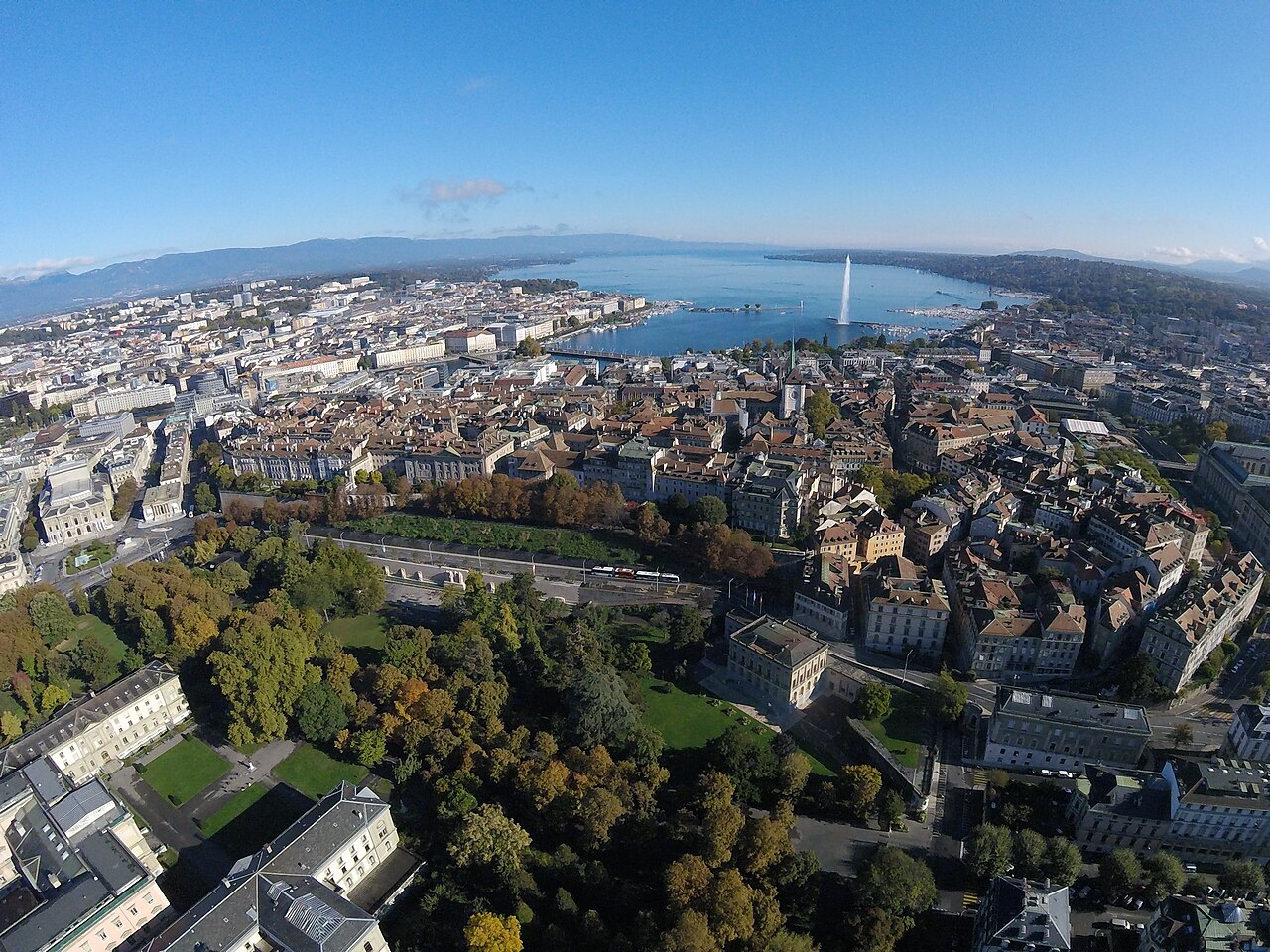 Geneva aerial view