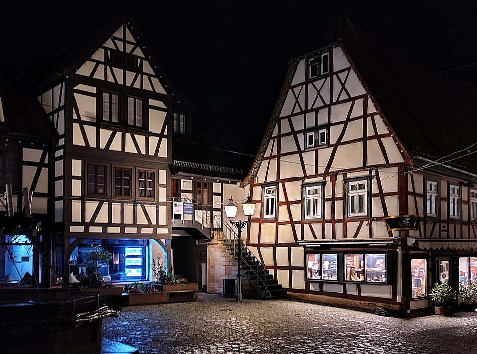 Michelstadt Marktplatz Abend