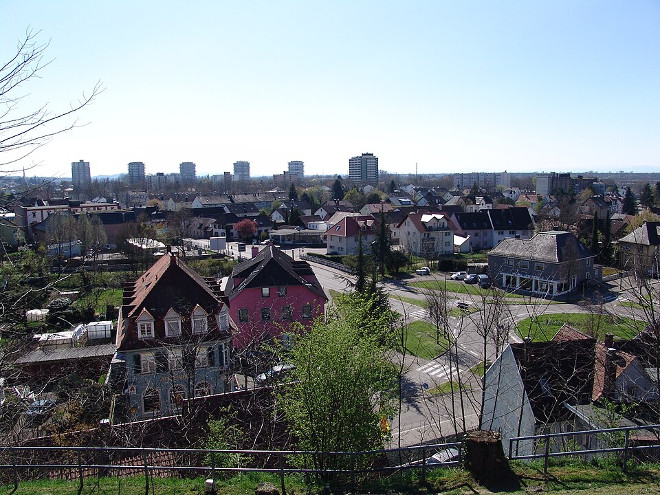 Blick über Lahr Hirschplatz