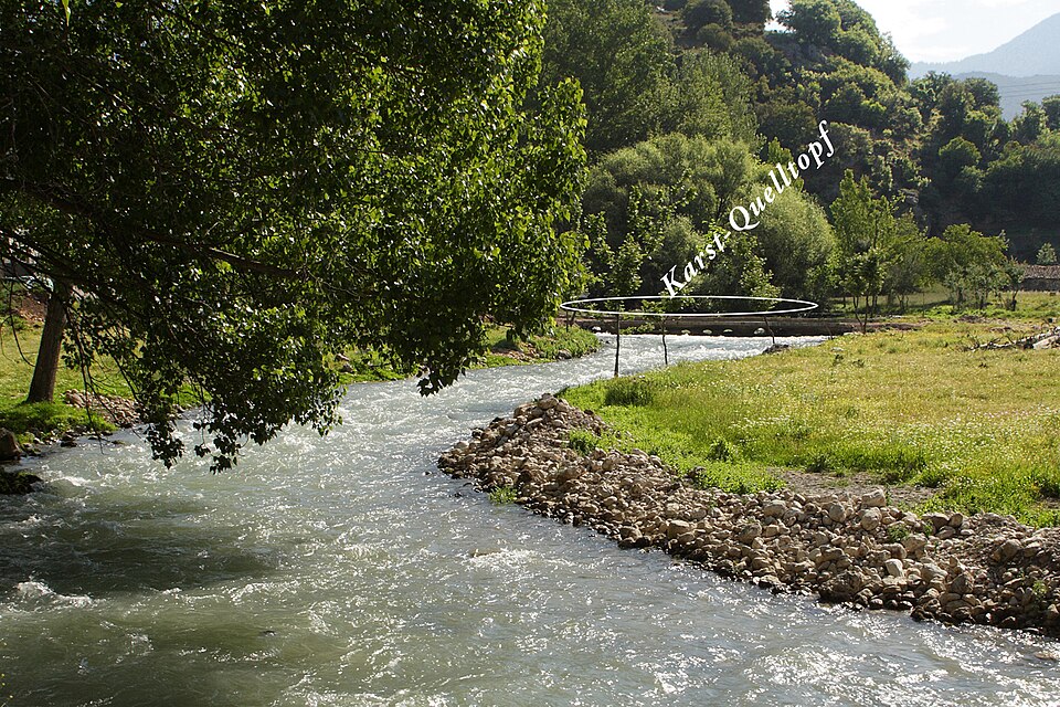 Karst spring Achaea Greece