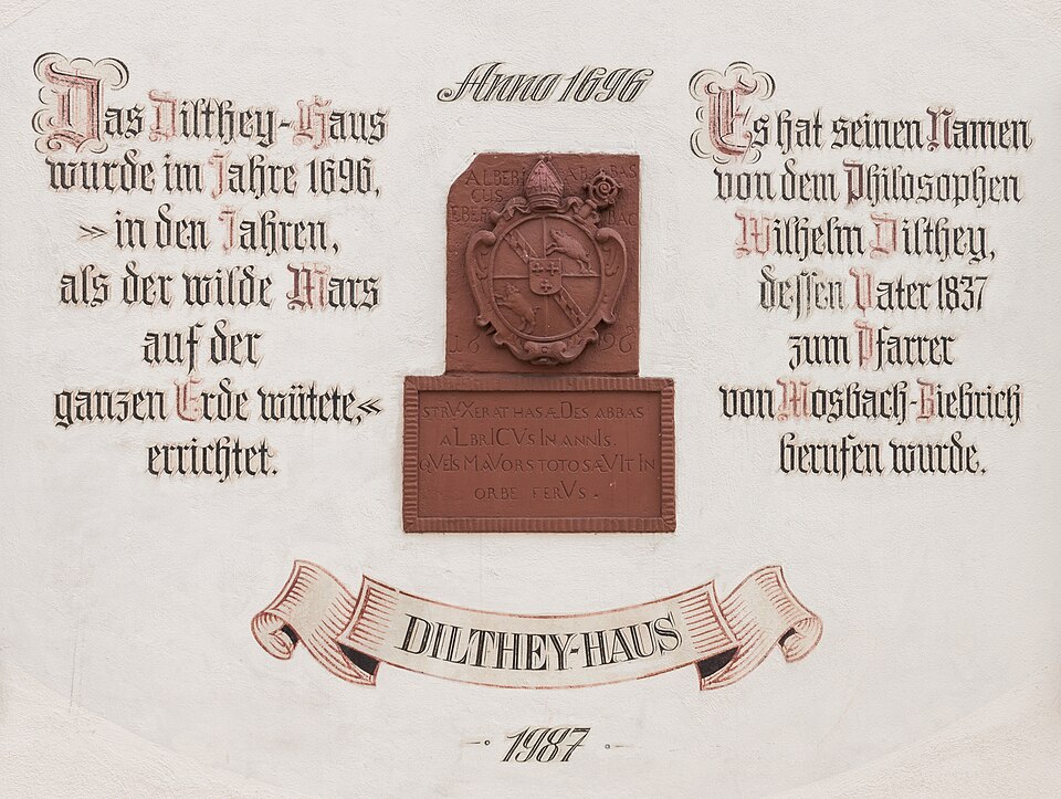 Inschrift Dilthey Haus