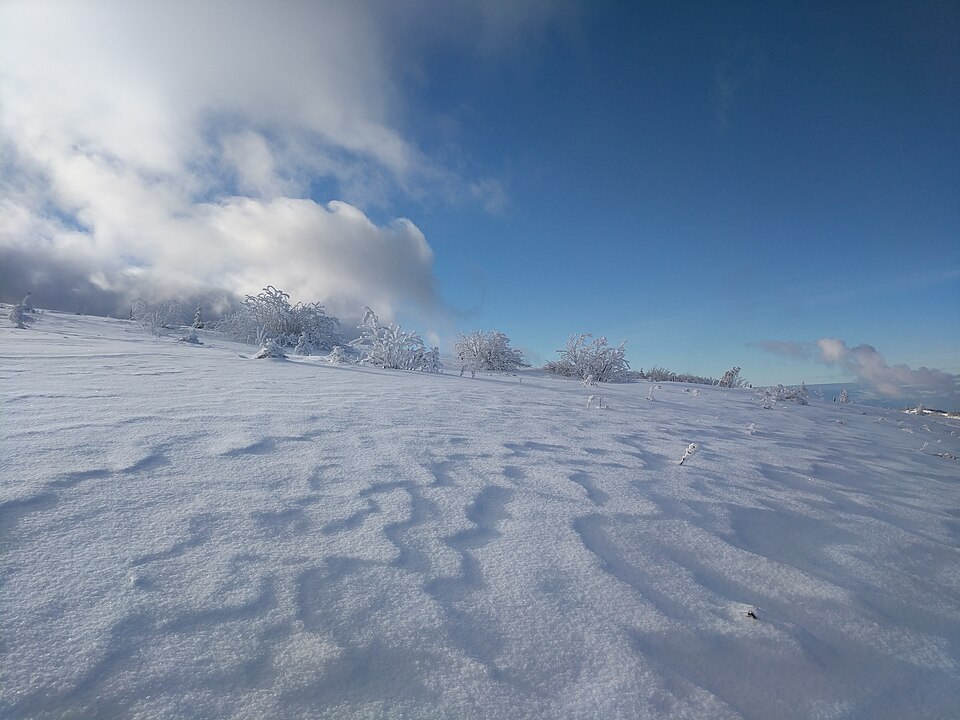 Windmuster im Schnee