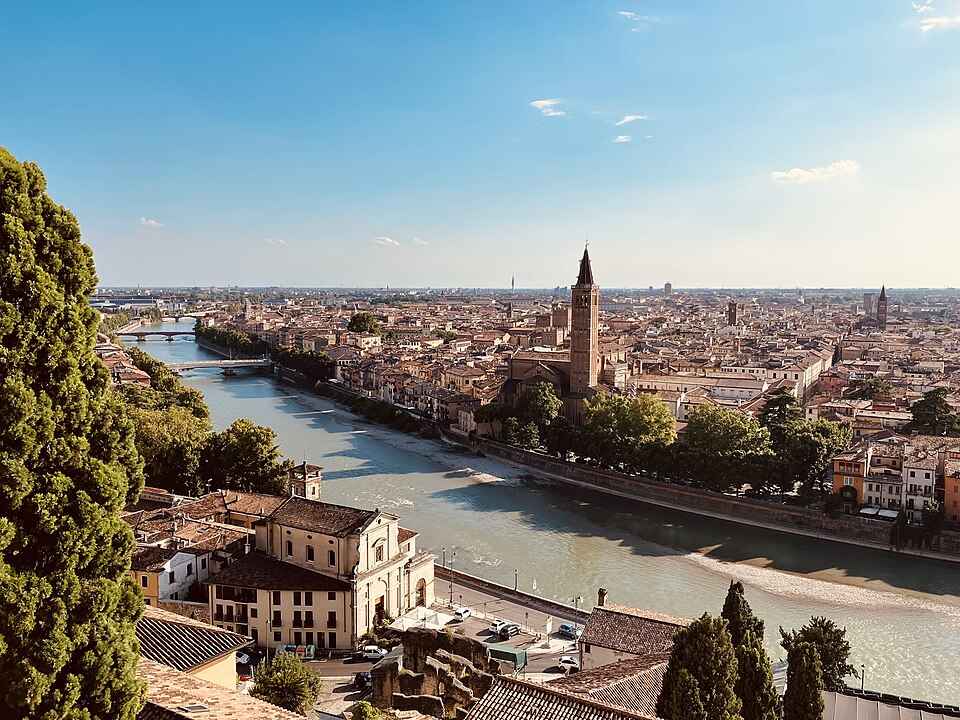 Verona cityscape sunny