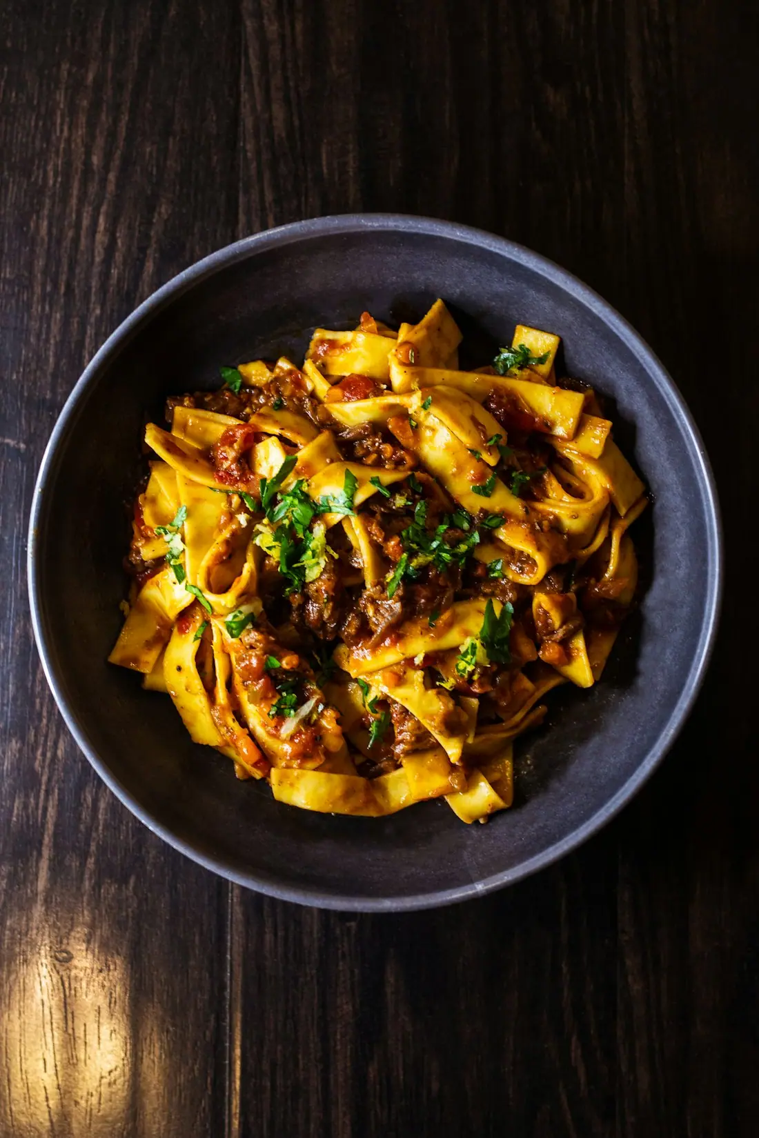 Pasta in einer Schale